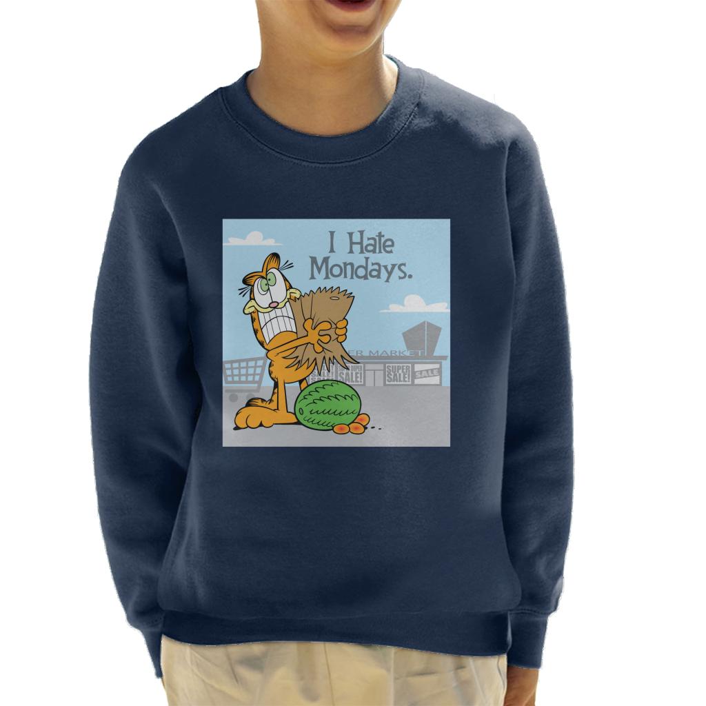 Garfield Grocery Shopping Hate Mondays Kid's Sweatshirt product image 4