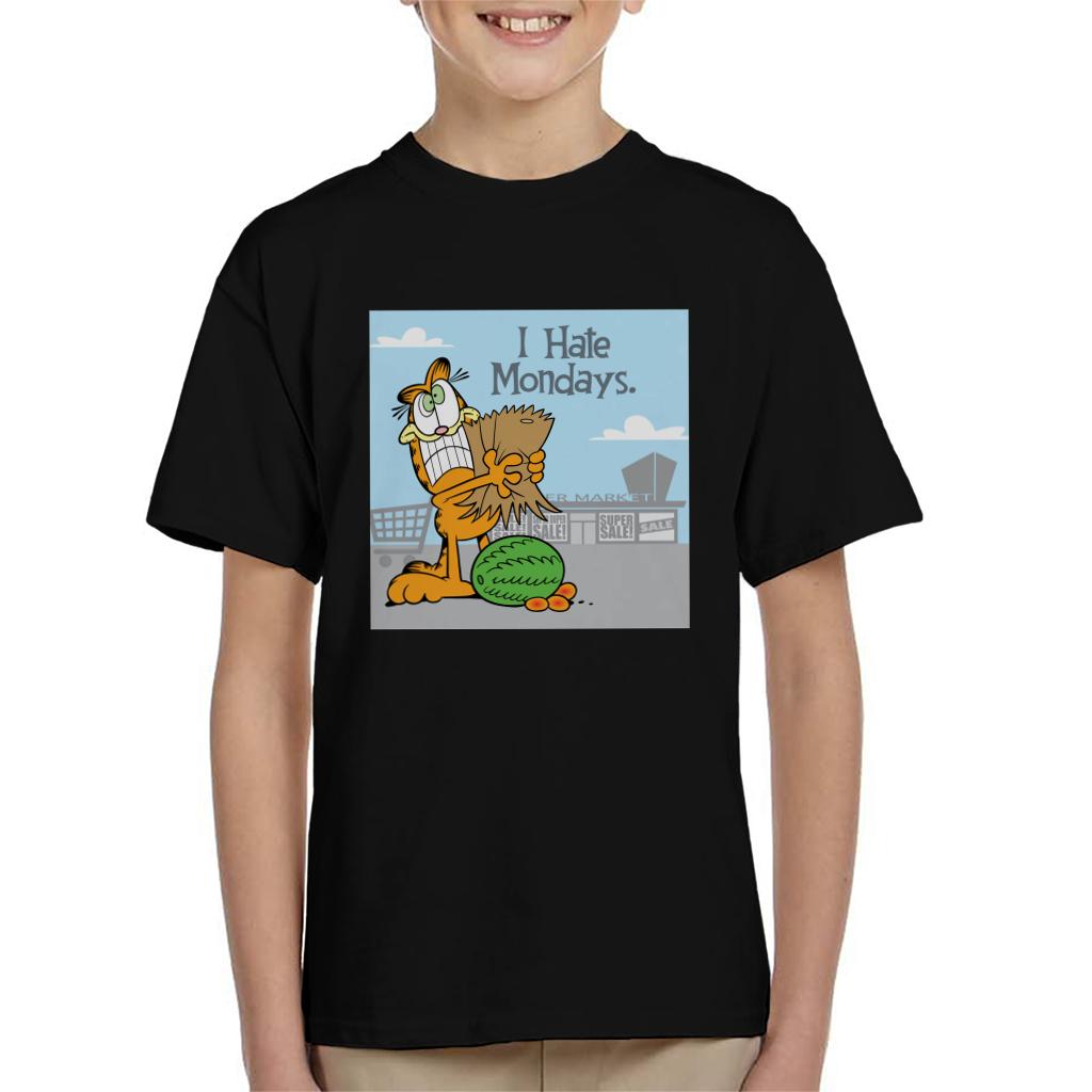 Garfield Grocery Shopping Hate Mondays Kid's T-Shirt product image 1