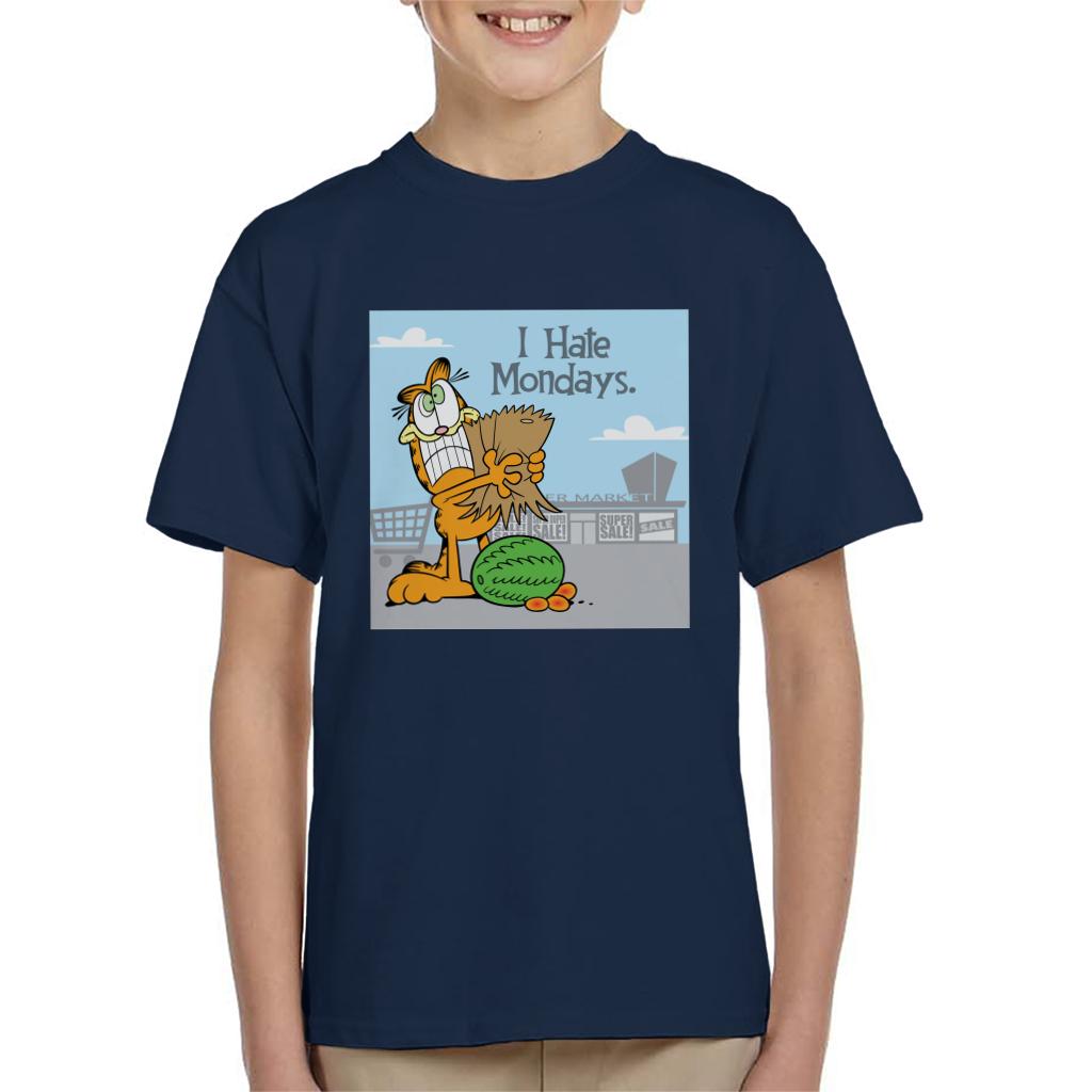 Garfield Grocery Shopping Hate Mondays Kid's T-Shirt product image 6