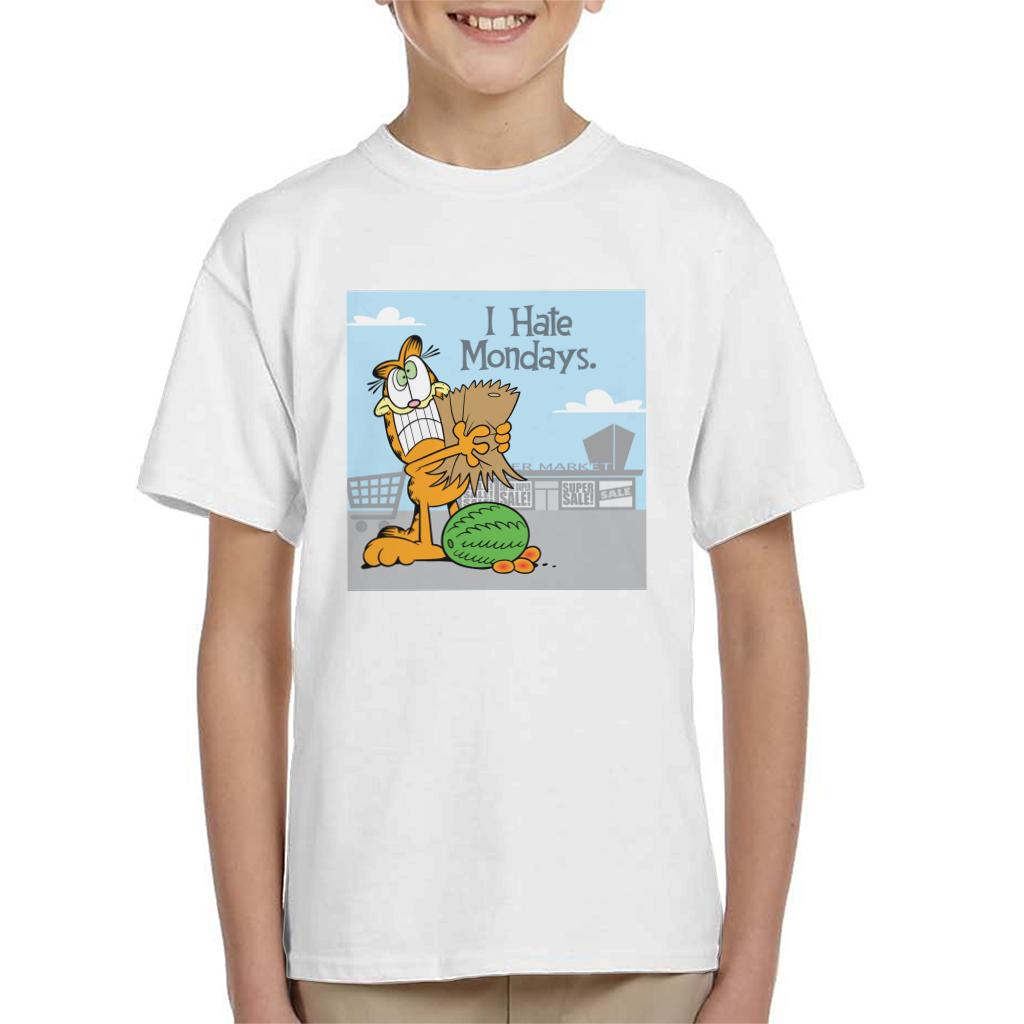 Garfield Grocery Shopping Hate Mondays Kid's T-Shirt product image 4