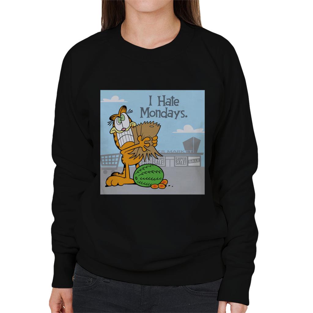 Garfield Grocery Shopping Hate Mondays Women's Sweatshirt product image 1