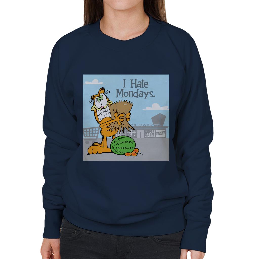 Garfield Grocery Shopping Hate Mondays Women's Sweatshirt product image 6