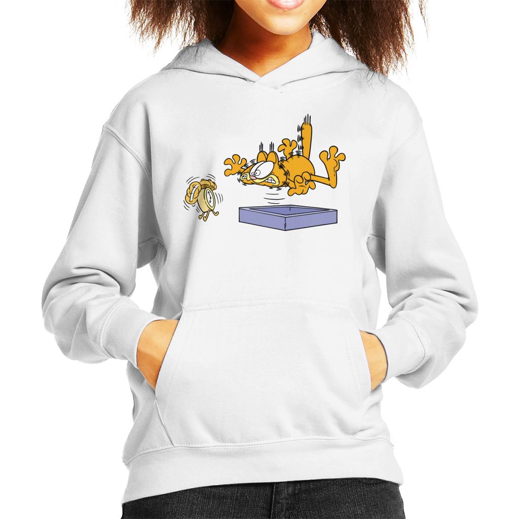 Garfield Alarm Clock Wake Up Kid's Hooded Sweatshirt product image 6