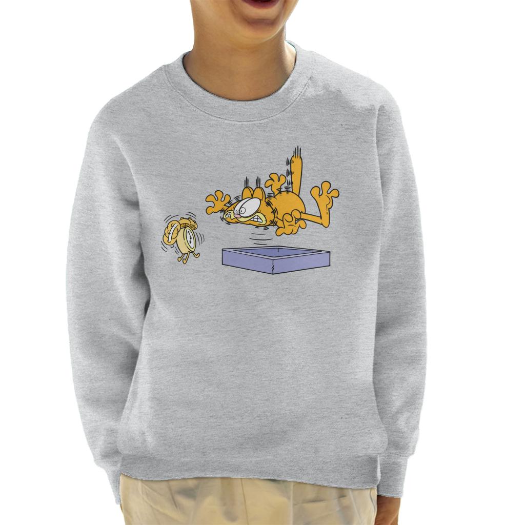Garfield Alarm Clock Wake Up Kid's Sweatshirt product image 1