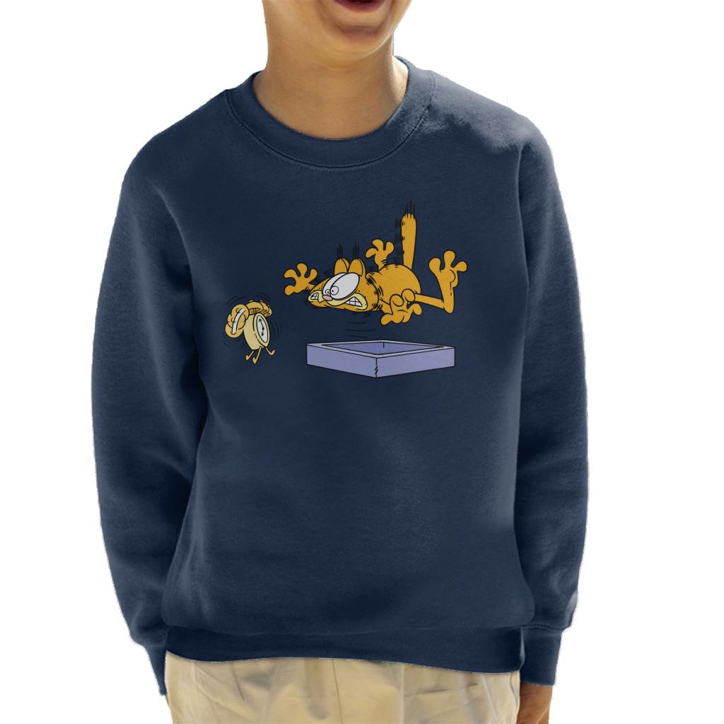 Garfield Alarm Clock Wake Up Kid's Sweatshirt product image 4