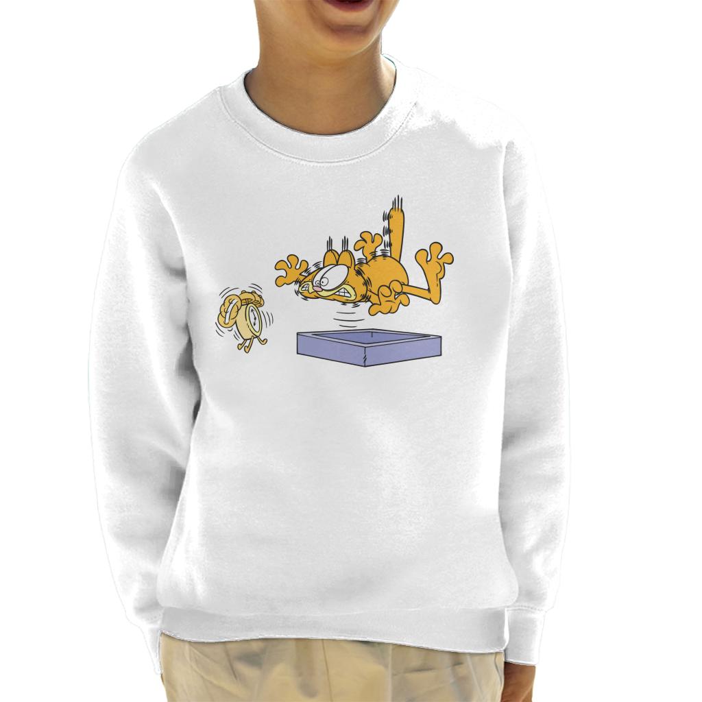 Garfield Alarm Clock Wake Up Kid's Sweatshirt product image 6