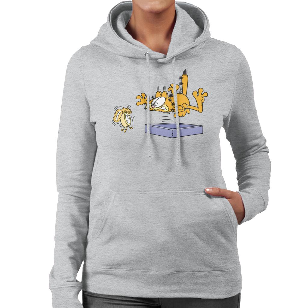 Garfield Alarm Clock Wake Up Women's Hooded Sweatshirt product image 1