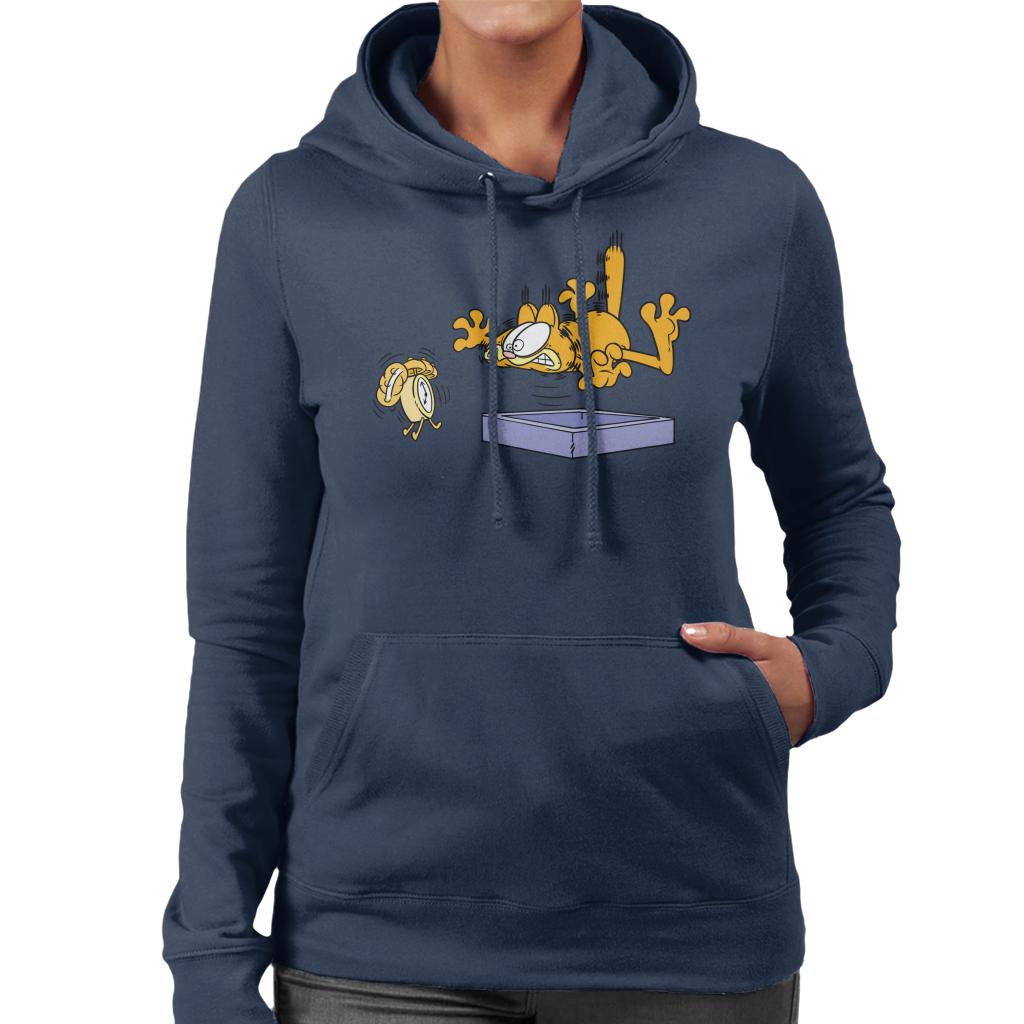 Garfield Alarm Clock Wake Up Women's Hooded Sweatshirt product image 6