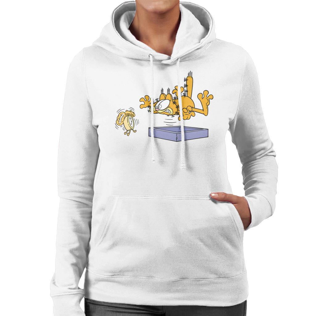 Garfield Alarm Clock Wake Up Women's Hooded Sweatshirt product image 4