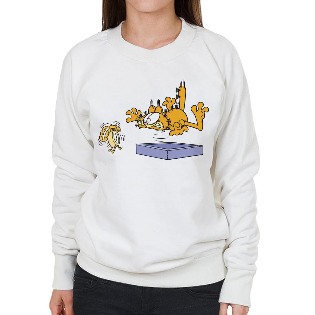 Garfield Alarm Clock Wake Up Women's Sweatshirt product image 4