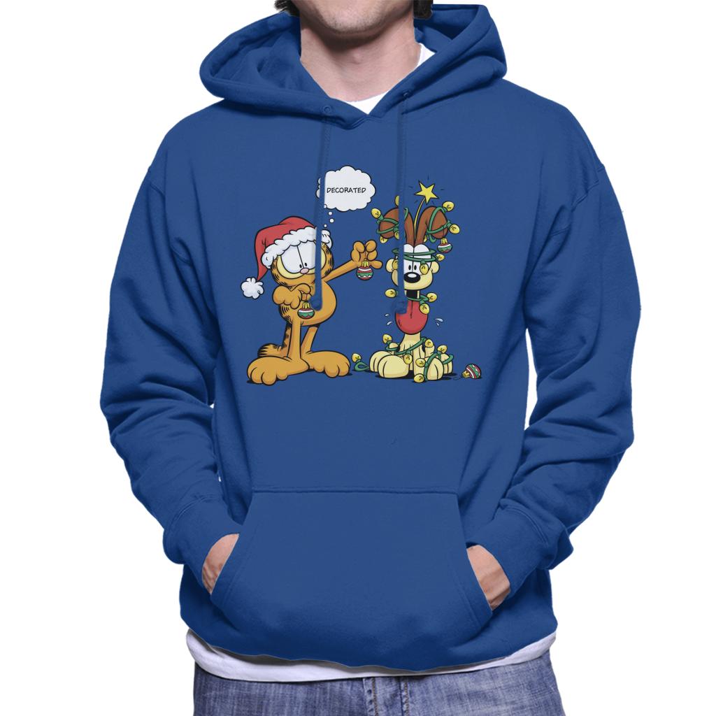 Garfield Christmas Odie Decorated Men's Hooded Sweatshirt product image 4