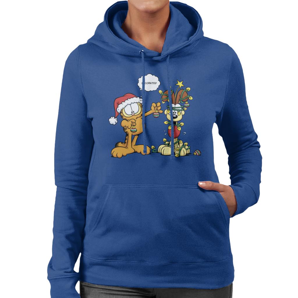 Garfield Christmas Odie Decorated Women's Hooded Sweatshirt product image 4