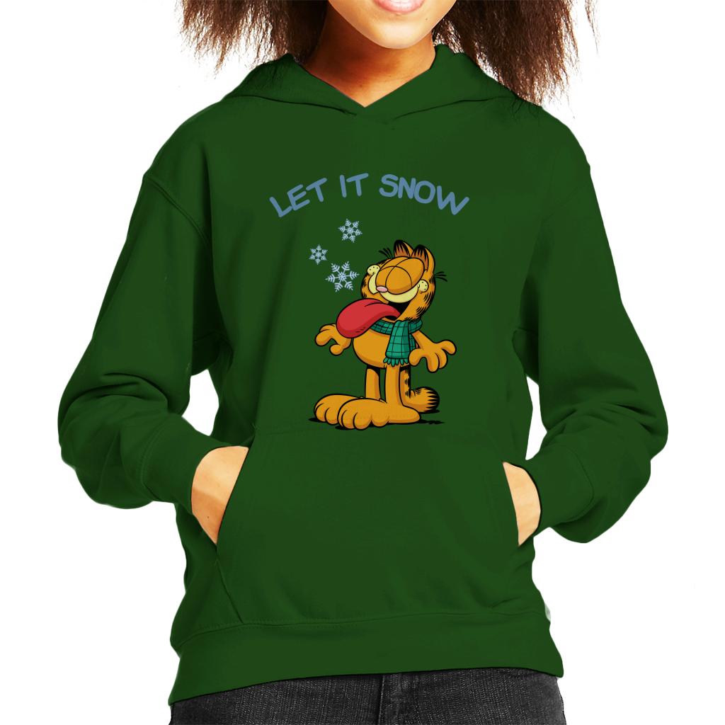 Garfield Let It Snow Christmas Kid's Hooded Sweatshirt product image 6