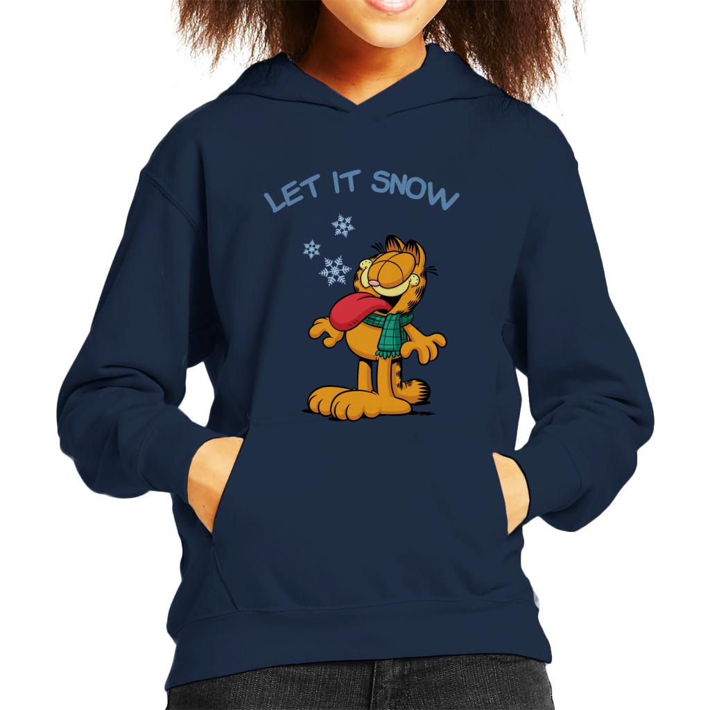 Garfield Let It Snow Christmas Kid's Hooded Sweatshirt product image 1