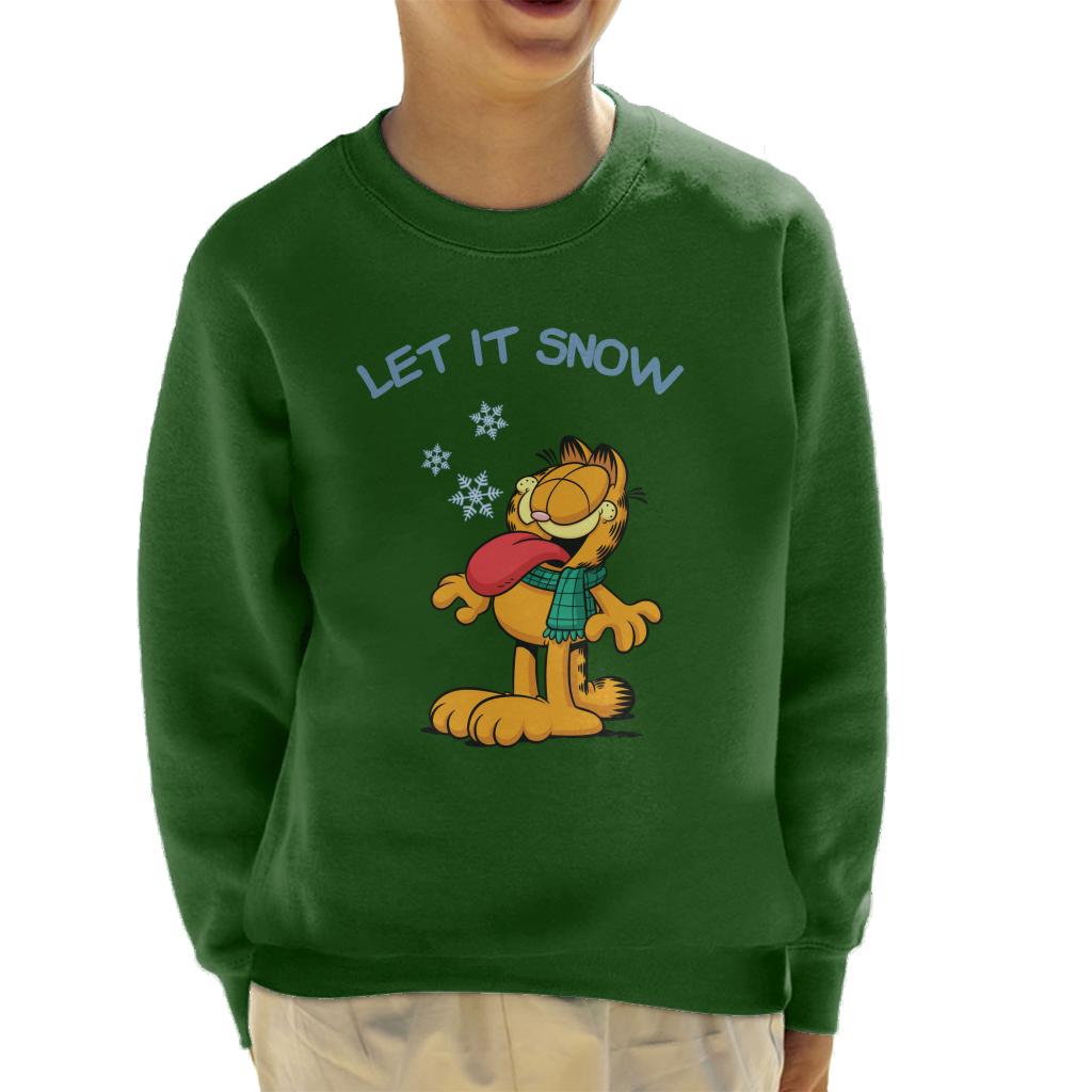 Garfield Let It Snow Christmas Kid's Sweatshirt product image 6