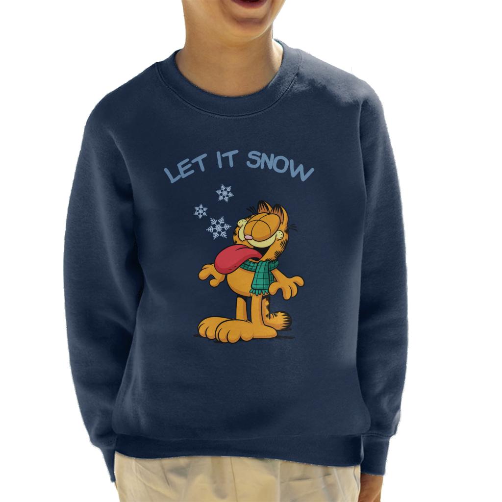 Garfield Let It Snow Christmas Kid's Sweatshirt product image 1
