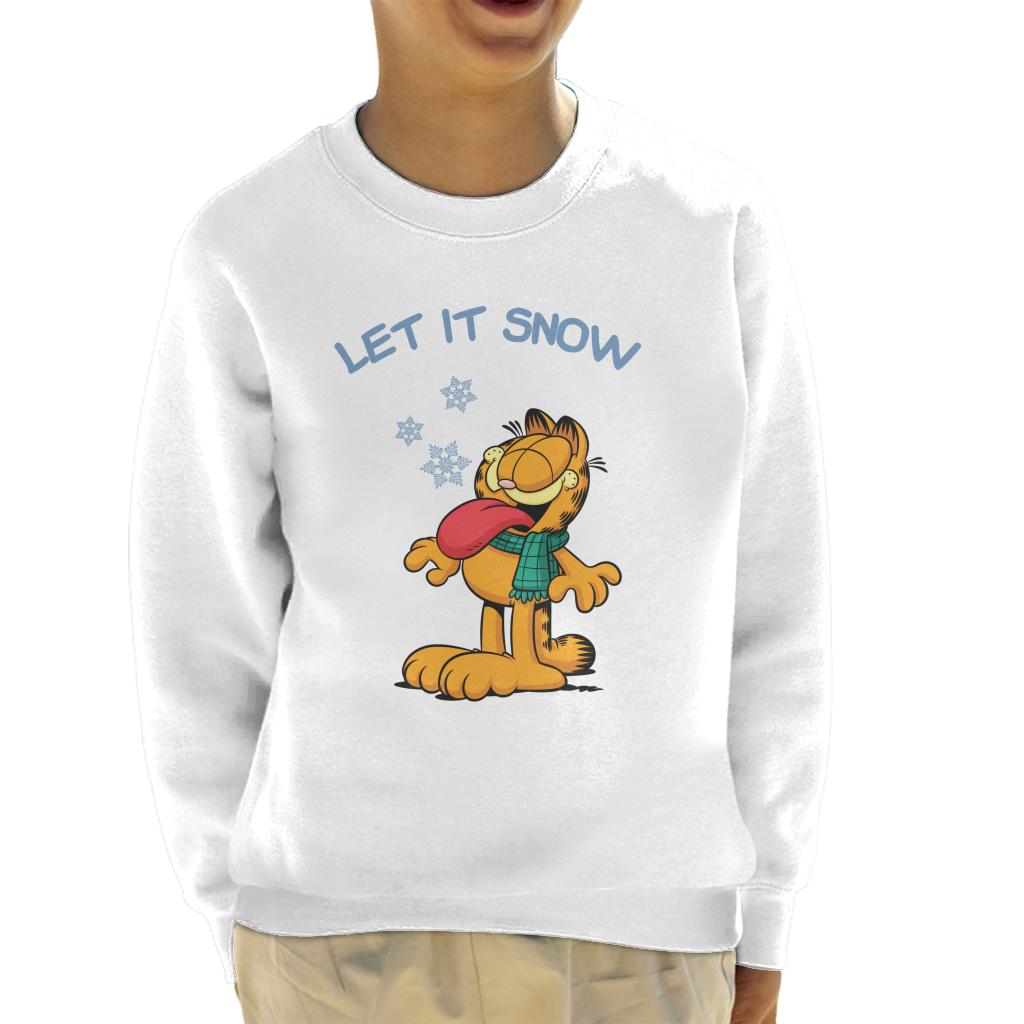 Garfield Let It Snow Christmas Kid's Sweatshirt product image 4