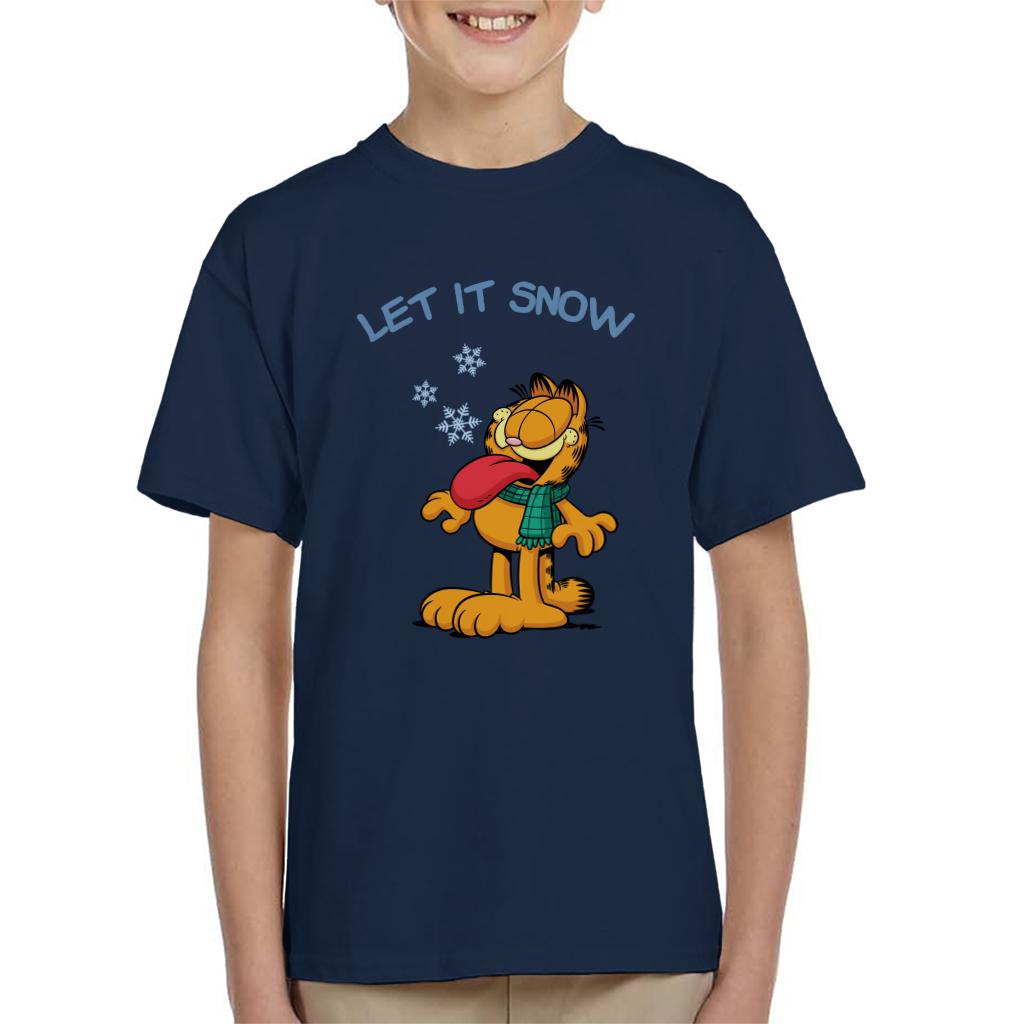 Garfield Let It Snow Christmas Kid's T-Shirt product image 4