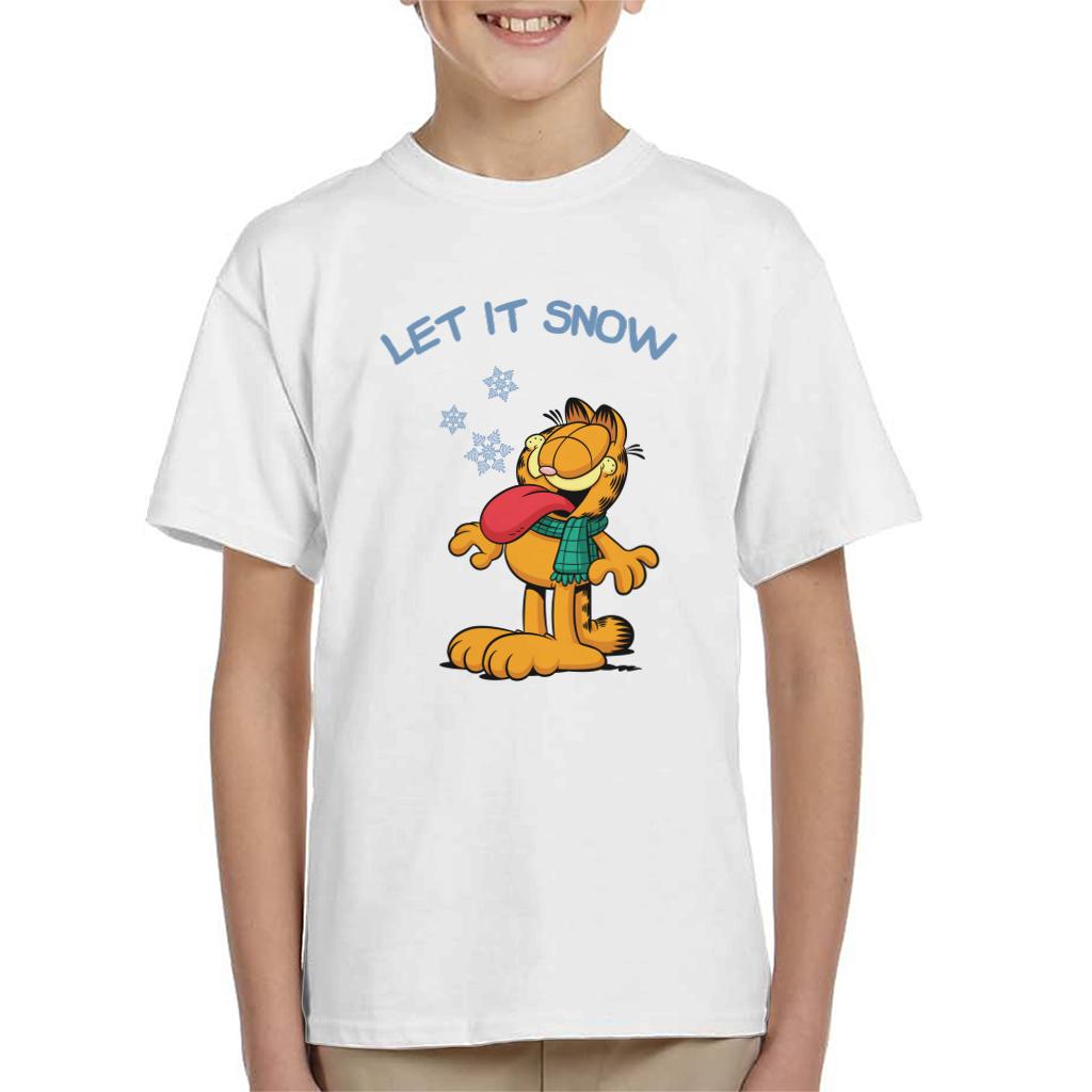 Garfield Let It Snow Christmas Kid's T-Shirt product image 1