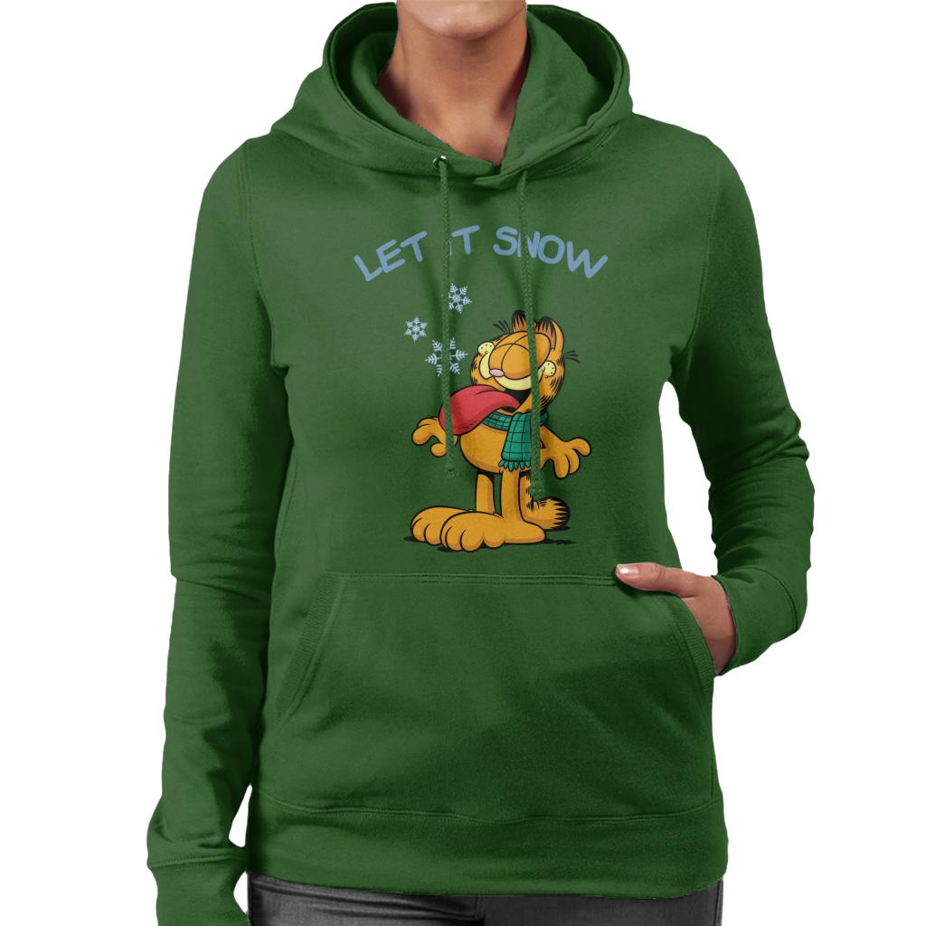 Garfield Let It Snow Christmas Women's Hooded Sweatshirt product image 6