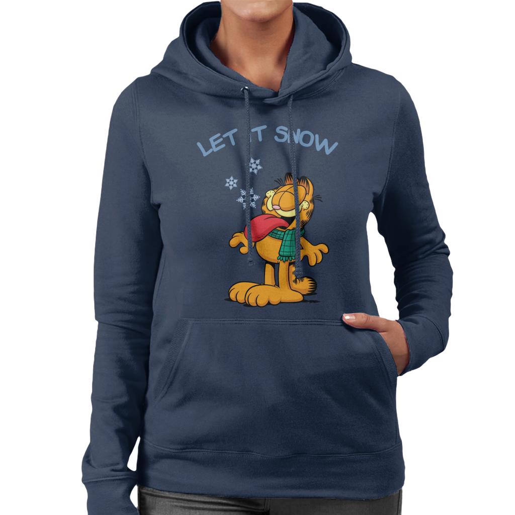 Garfield Let It Snow Christmas Women's Hooded Sweatshirt product image 4
