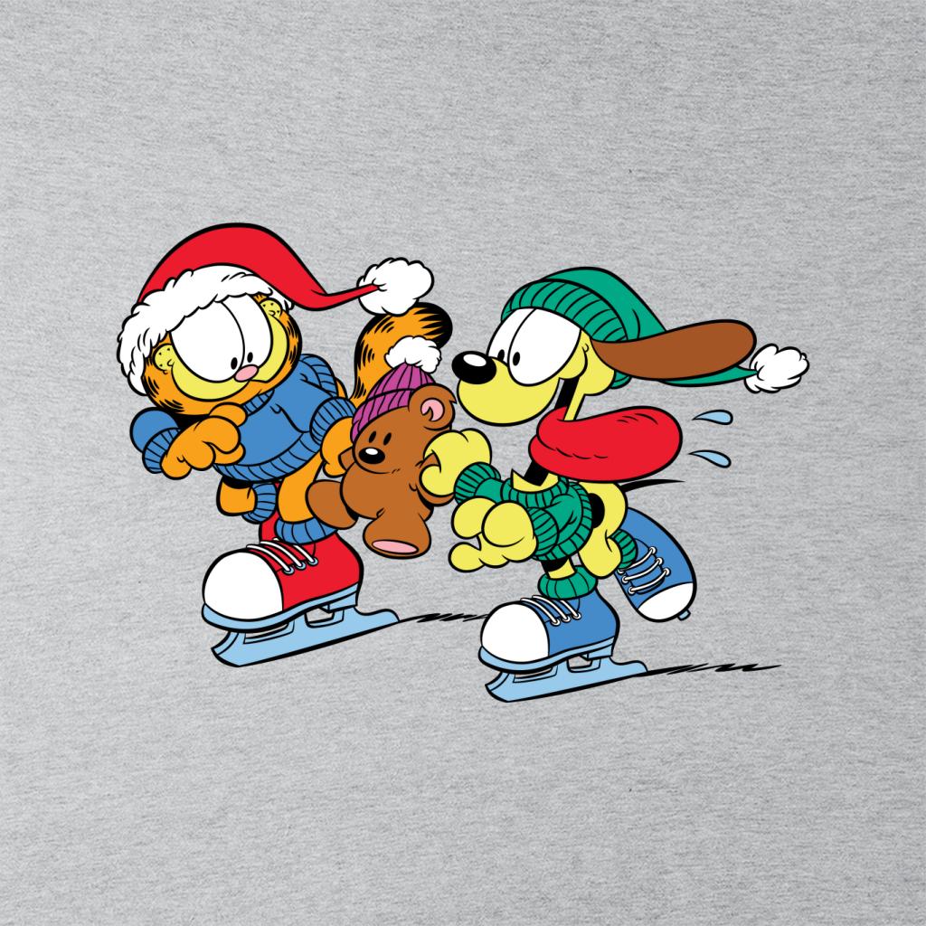 Garfield And Odie Christmas Ice Skating Women's Sweatshirt product image 2