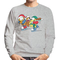 Garfield And Odie Christmas Ice Skating Men's Sweatshirt product image 1