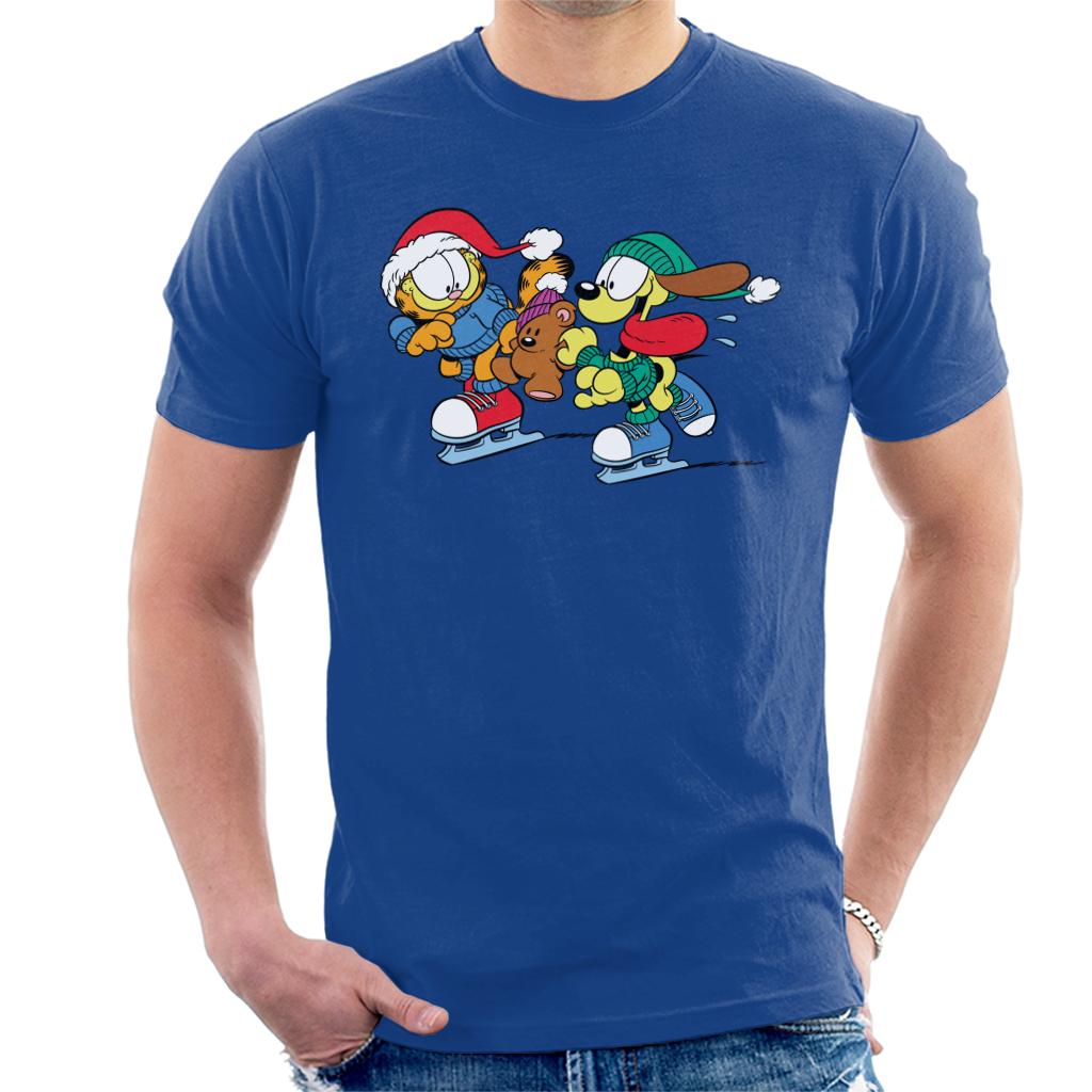 Garfield And Odie Christmas Ice Skating Men's T-Shirt product image 6