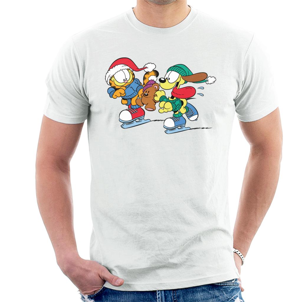 Garfield And Odie Christmas Ice Skating Men's T-Shirt product image 4