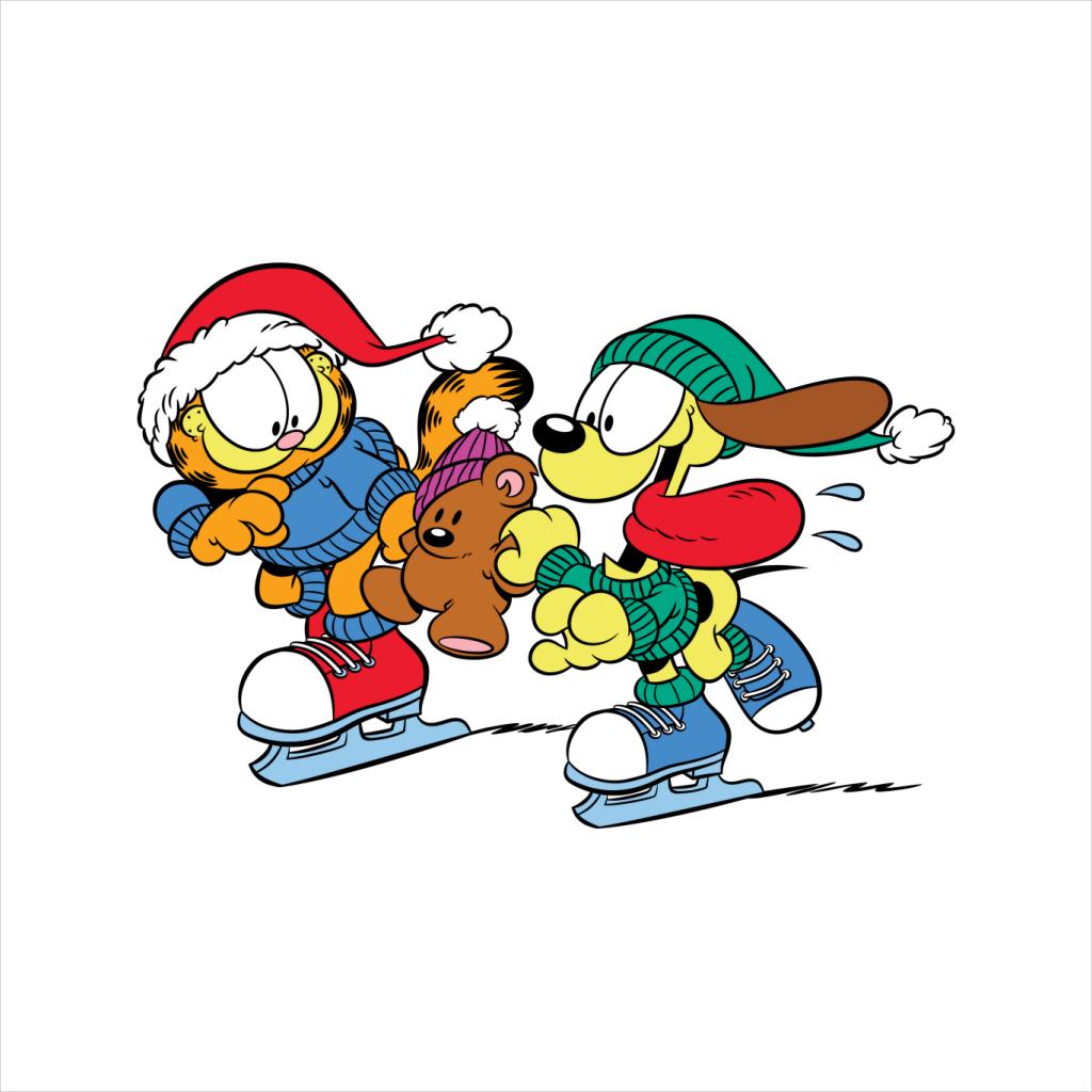 Garfield And Odie Christmas Ice Skating Men's T-Shirt product image 5
