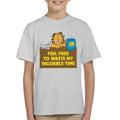 Garfield Waste My Valuable Time Kid's T-Shirt product image 1