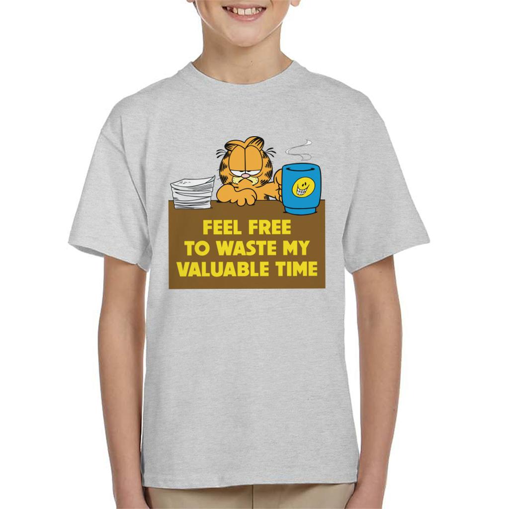 Garfield Waste My Valuable Time Kid's T-Shirt product image 1