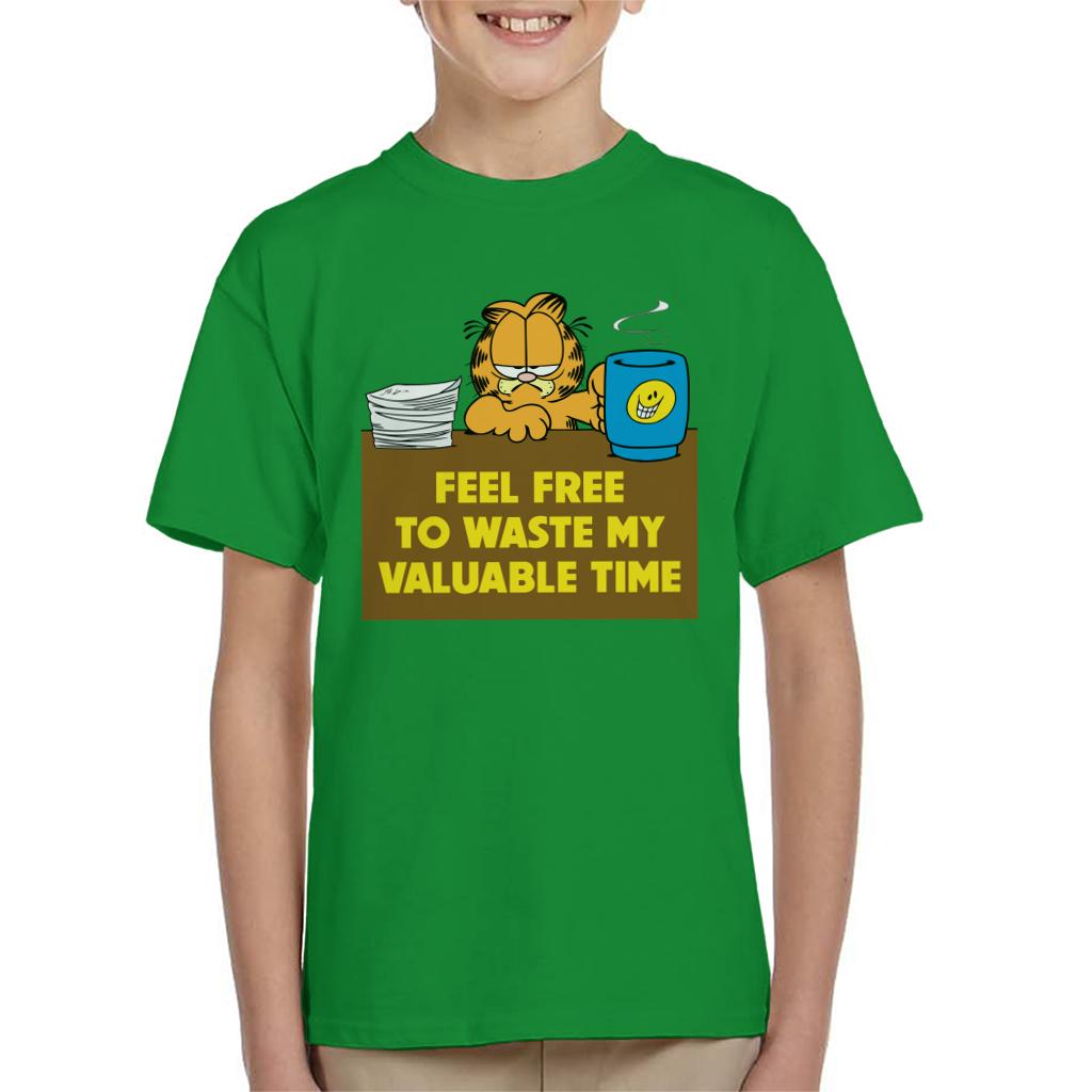 Garfield Waste My Valuable Time Kid's T-Shirt product image 6