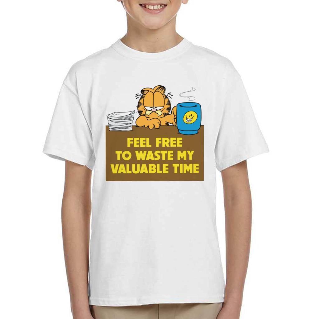 Garfield Waste My Valuable Time Kid's T-Shirt product image 4