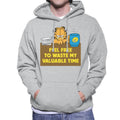 Garfield Waste My Valuable Time Men's Hooded Sweatshirt product image 1