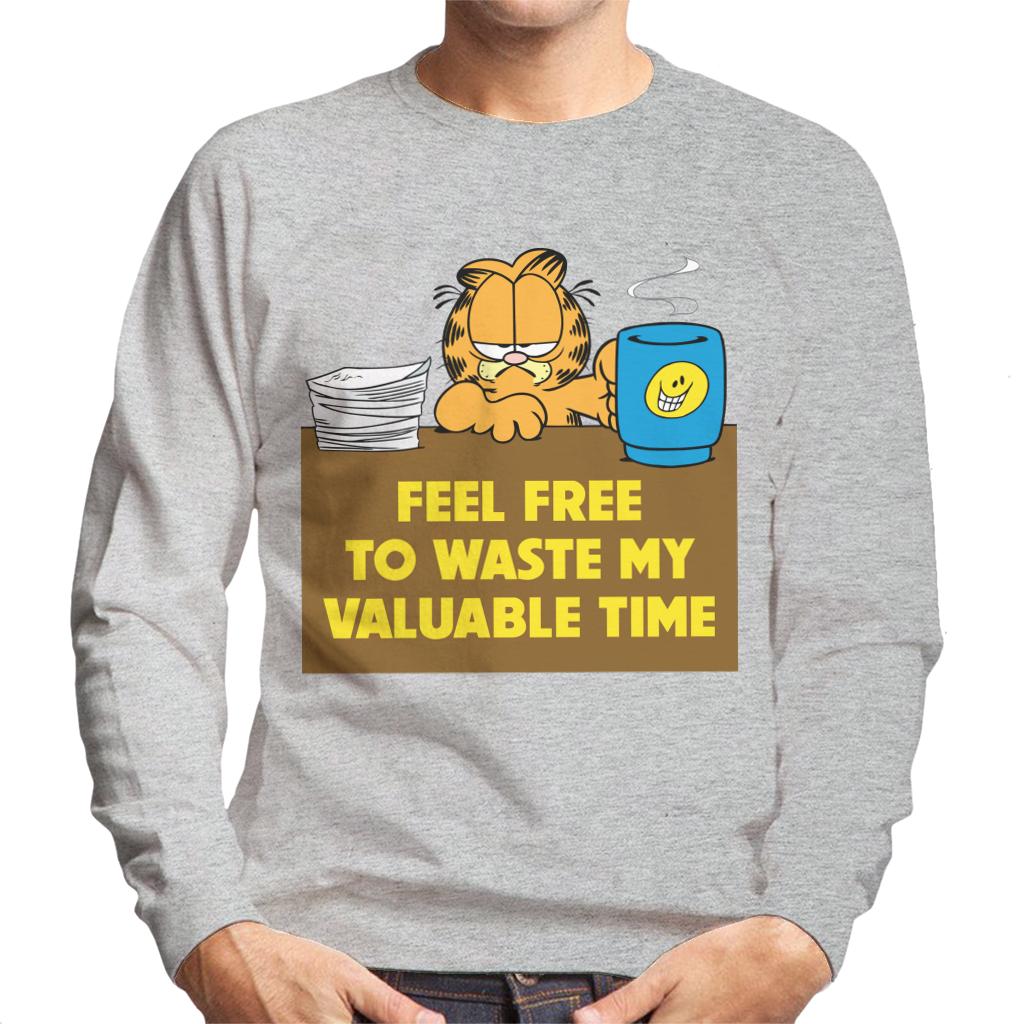 Garfield Waste My Valuable Time Men's Sweatshirt product image 1