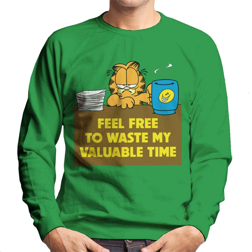 Garfield Waste My Valuable Time Men's Sweatshirt product image 6