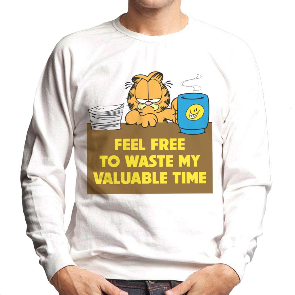 Garfield Waste My Valuable Time Men's Sweatshirt product image 4