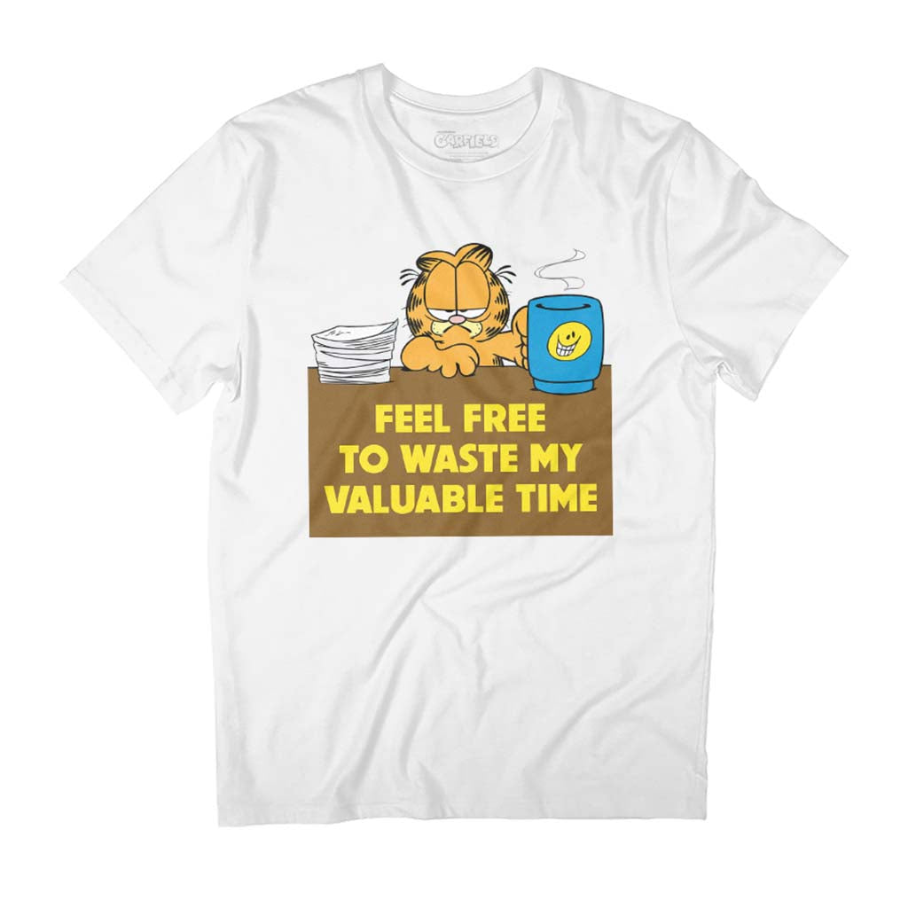 Garfield Waste My Valuable Time Men's T-Shirt product image 1