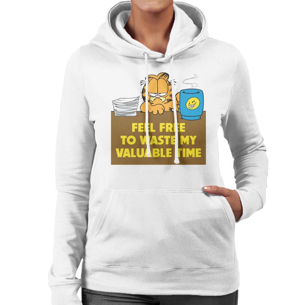 Garfield Waste My Valuable Time Women's Hooded Sweatshirt product image 4