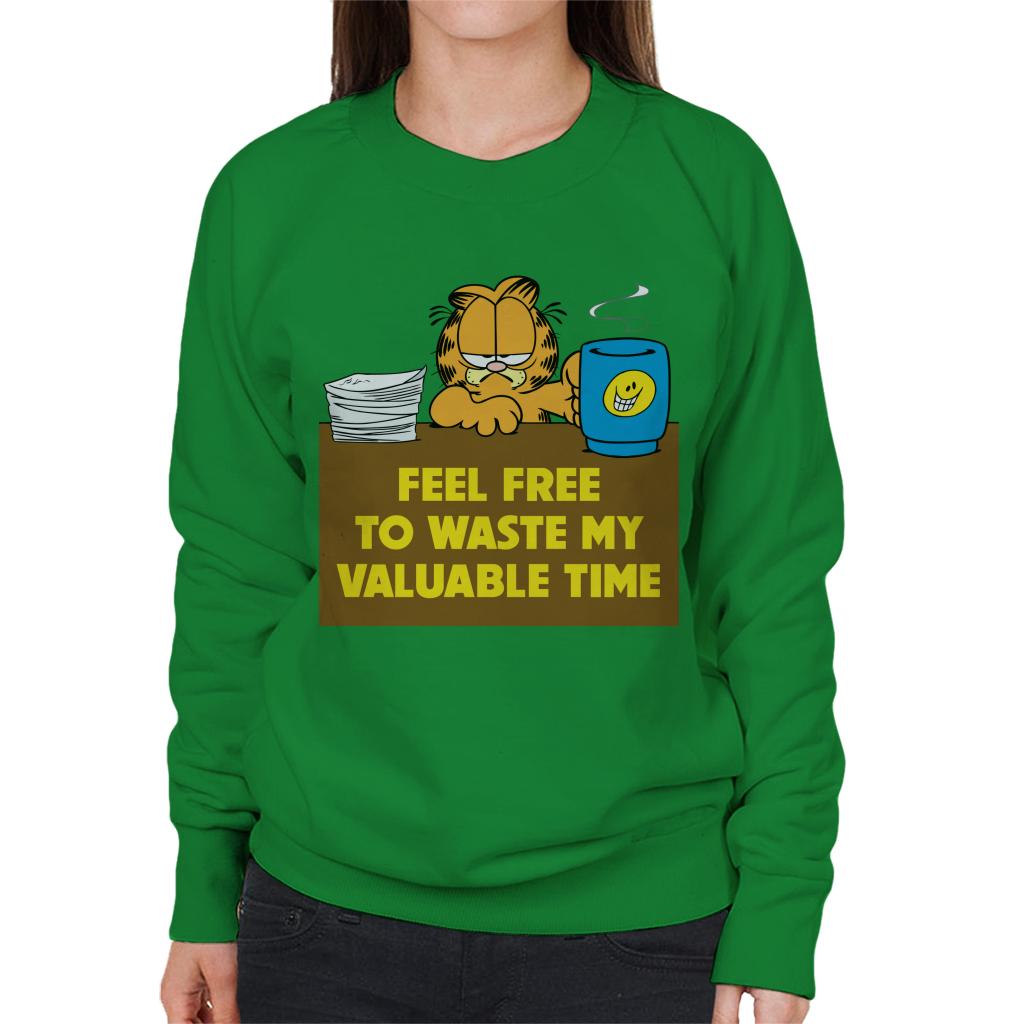 Garfield Waste My Valuable Time Women's Sweatshirt product image 6