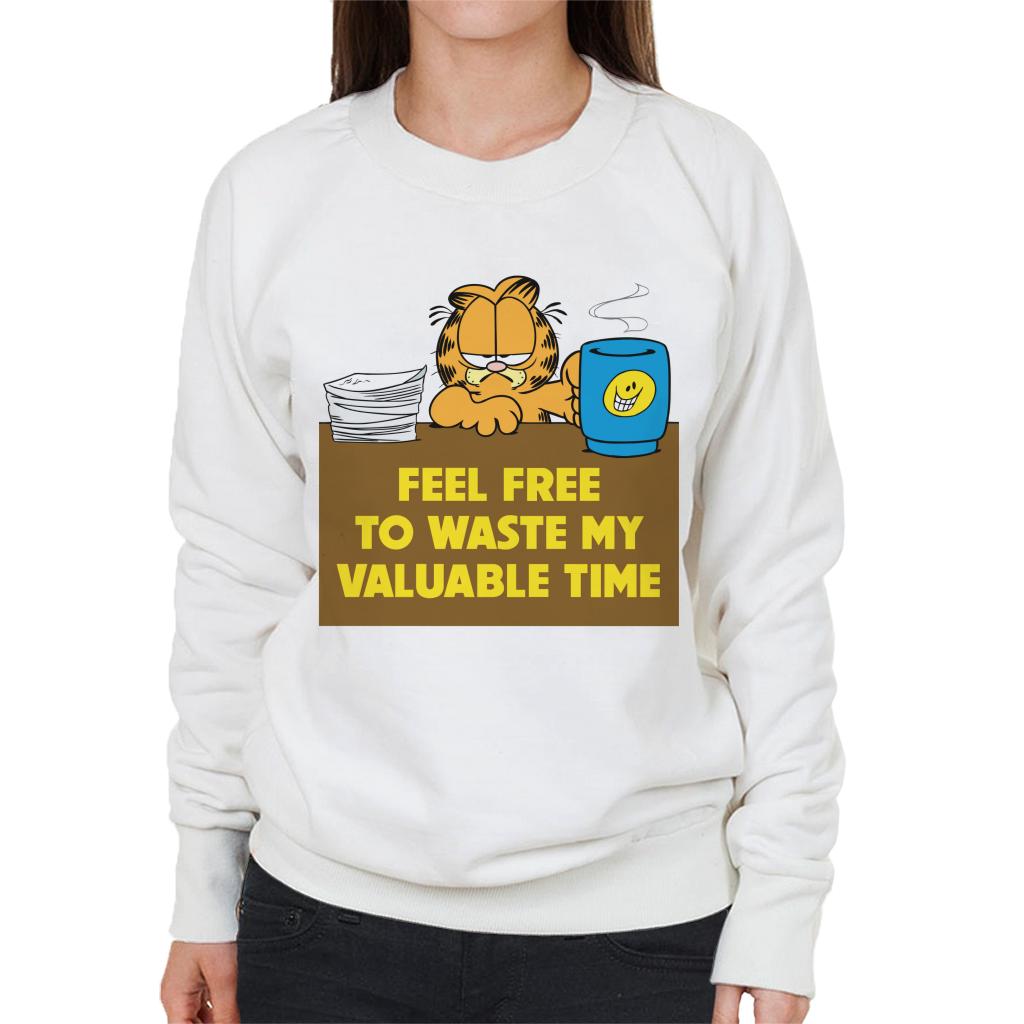 Garfield Waste My Valuable Time Women's Sweatshirt product image 4