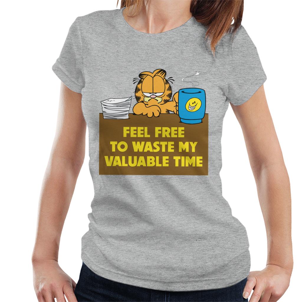 Garfield Waste My Valuable Time Women's T-Shirt product image 1