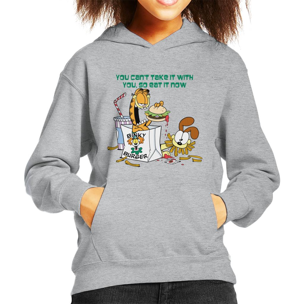 Garfield Burger Eat It Now Kid's Hooded Sweatshirt product image 1