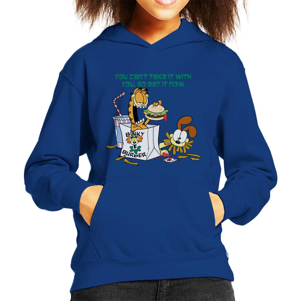 Garfield Burger Eat It Now Kid's Hooded Sweatshirt product image 6