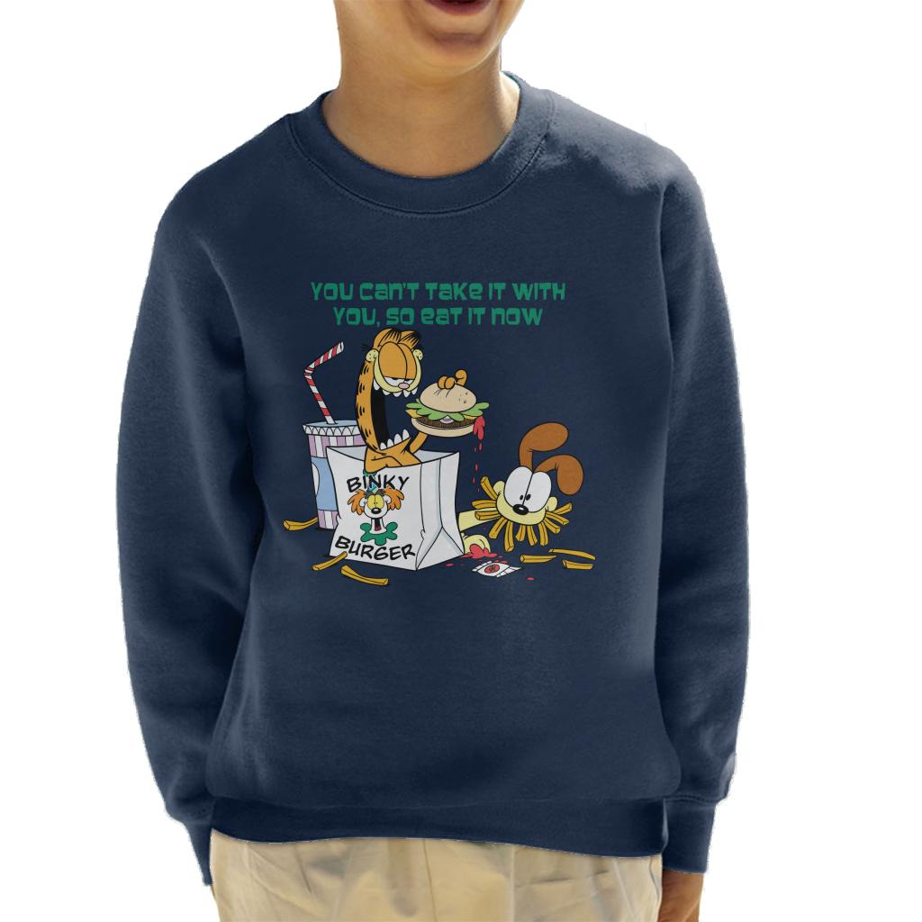 Garfield Burger Eat It Now Kid's Sweatshirt product image 4