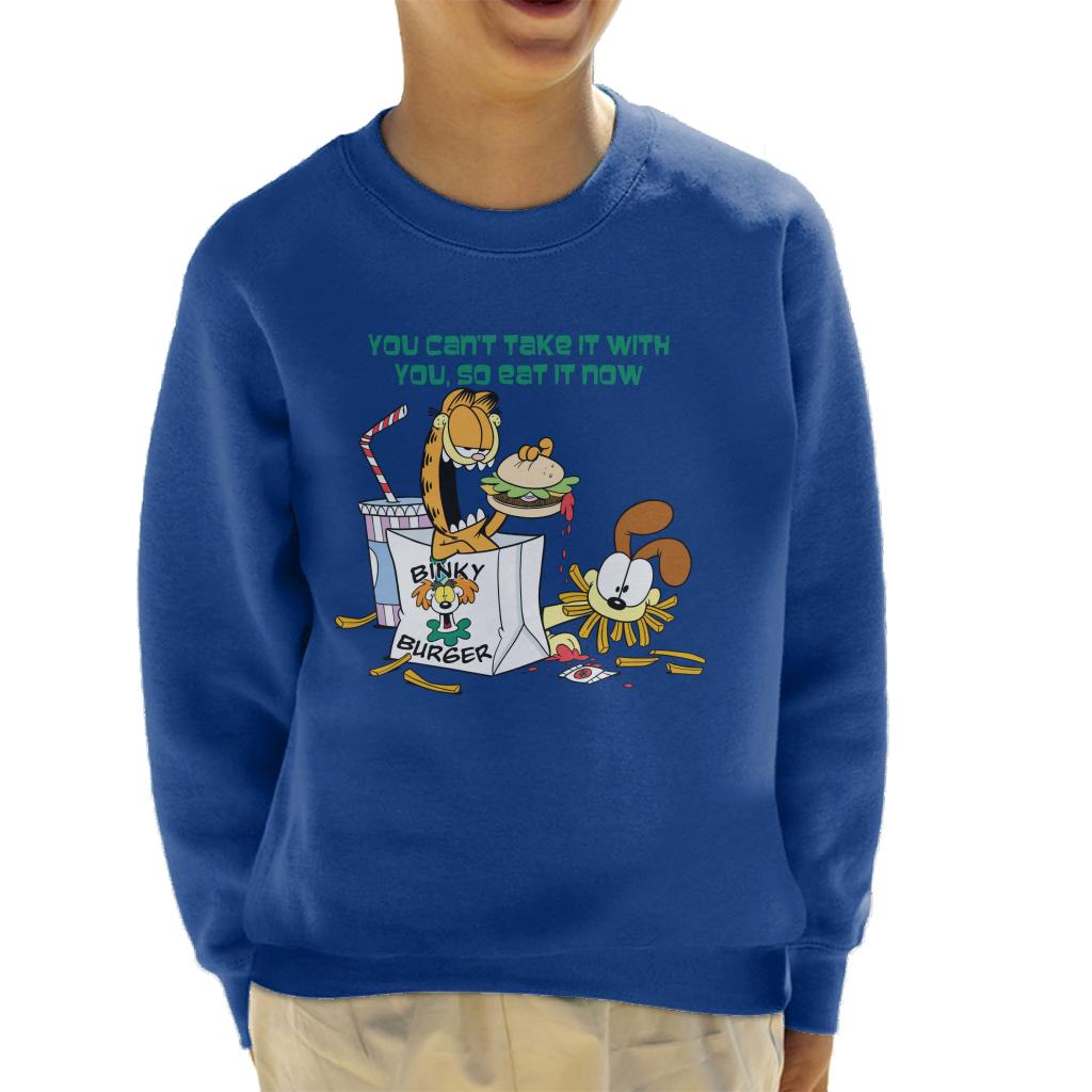 Garfield Burger Eat It Now Kid's Sweatshirt product image 6