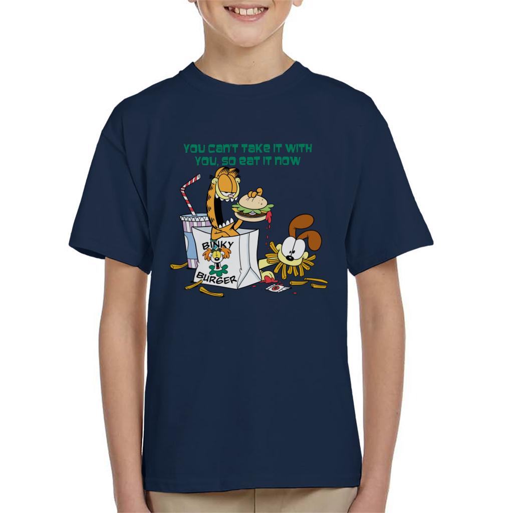 Garfield Burger Eat It Now Kid's T-Shirt product image 4