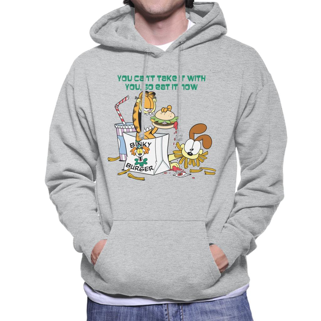 Garfield Burger Eat It Now Men's Hooded Sweatshirt product image 1