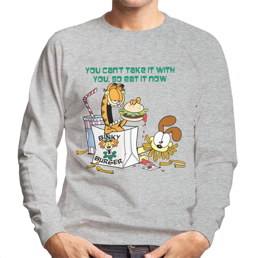 Garfield Burger Eat It Now Men's Sweatshirt product image 1